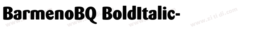 BarmenoBQ BoldItalic字体转换